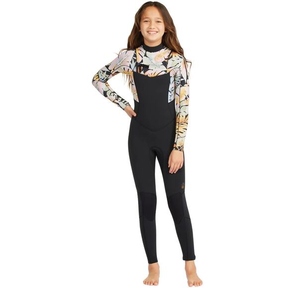 Billabong Teen Youth Girls Full Wetsuit 3/2mm Salty Dayz GBS Chest Zip Surf Suit - Picture 1 of 5